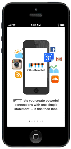 The IFTTT app into